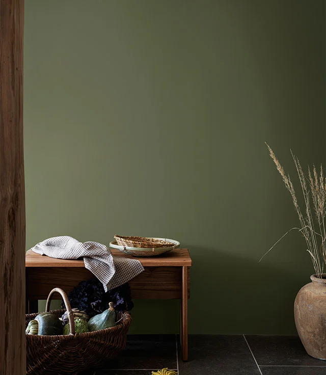 Kilde: Jotun - Fra fargepaletten Naturally Grounded - Vegg: LADY 8575 Natural Green, LADY Pure Color